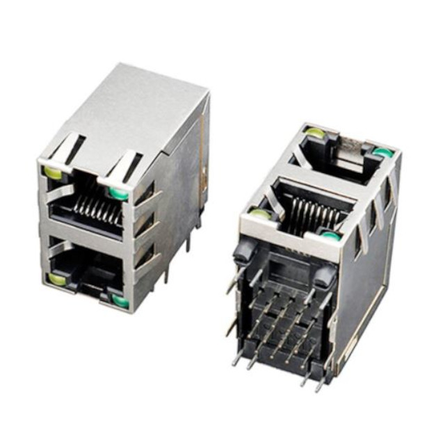 MODULAR JACK THT R/A (RJ45,Ethernet) BLACK - L-KLS12-313C-8P8C-2X1-1-