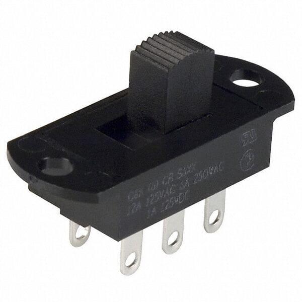 SWITCH SLIDE DPDT 12A 125V