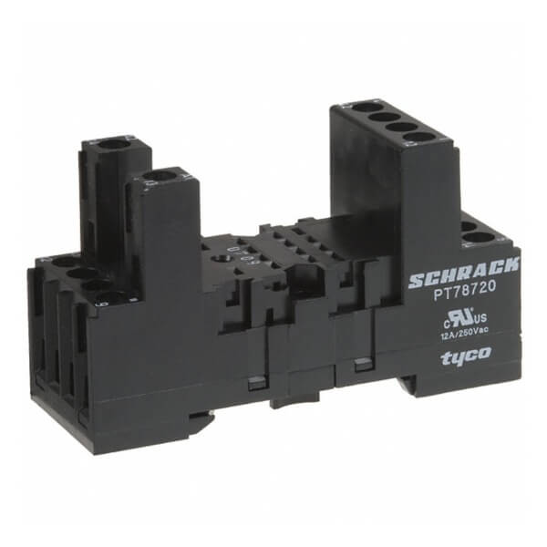 RELAY SOCKET DIN RAIL 8PIN PT78720 - 6-1415034-1