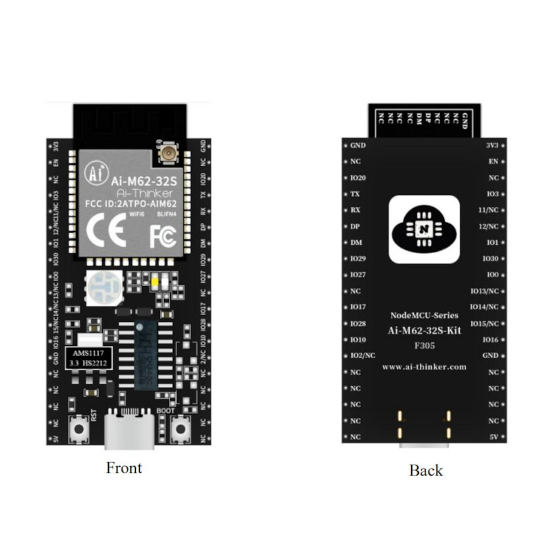 EVAL BOARD FOR AI-M62-32S - NODEMCU-AI-M62-32S-KIT