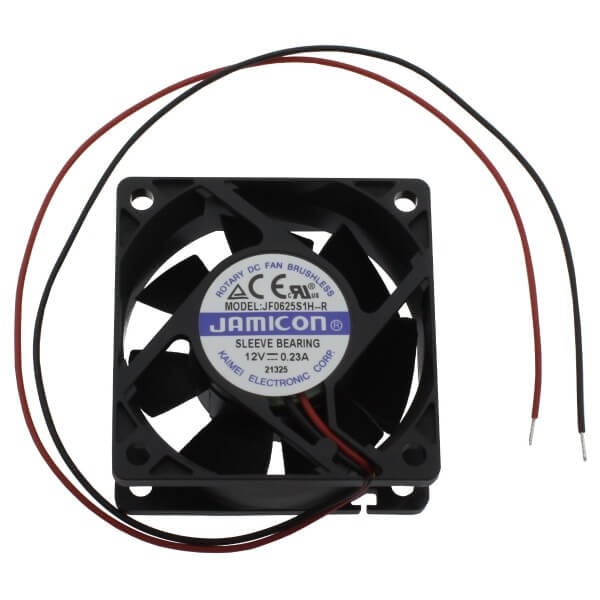 FAN 60x60x25MM 12V 0.23A 2.4W 4500RPM - JF0625S1H--R