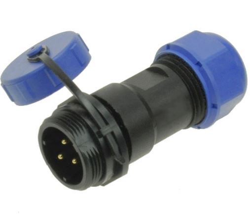 CONNECTOR SOLDERİNG CABLE  3P PLUG  MALE IP68 W17 - L-KLS15-W17B4-03