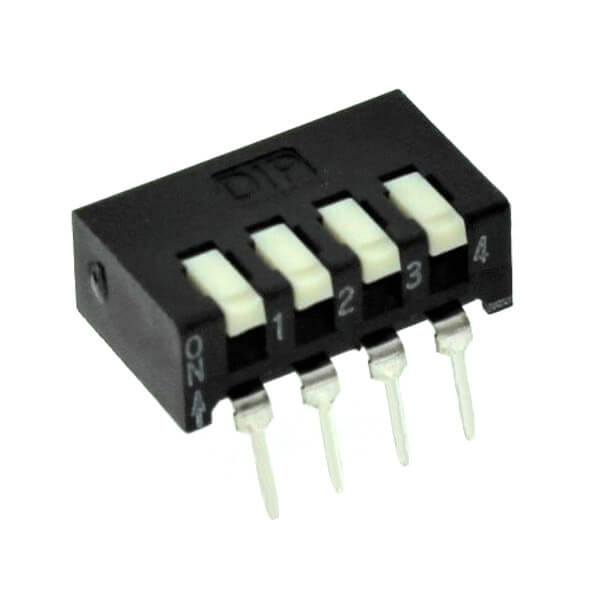 SWITCH DIP 4 Pos. THT R/A - PI040900