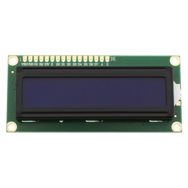 LCD CHARACTER 16X2 STN NEGATIVE BLUE 5V - L-KLS9-1602C-W