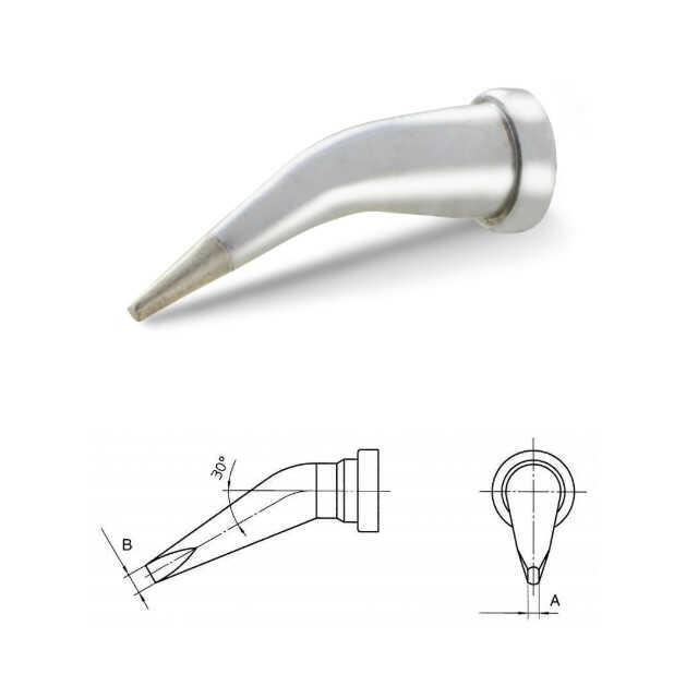 HAVYA UCU EĞİK 0,8mm / WP-80 WSP-80 / WELLER