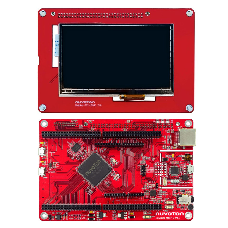 EVAL BOARD FOR M467HJ MCU 32 BIT ARM - NUMAKER-HMI-M467