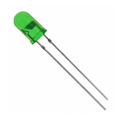 LED 5MM YELLOW GREEN 100mcd 30° GREEN/DIFFUSED - 5G3UDB-2