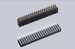 FEMALE HEADER 6PIN(1x6) 2.54mm THT V/T MACHINE PIN - C2810-06ASGH00R