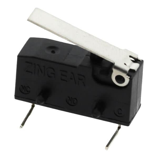 SWITCH MICRO SPST NC 10.1A THT R/A