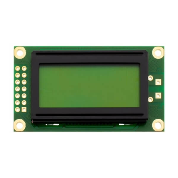 LCD CHARACTER 8X2 STN POSITIVE 5V - PCM0802B-RN-YBS-02