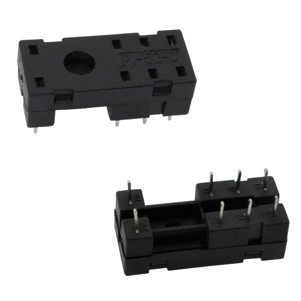 RELAY SOCKET DIN RAIL 8PIN SCREW - PSP-08A