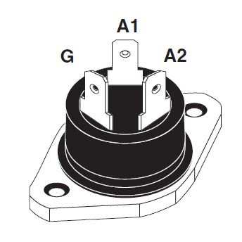 TRIAC MOD.40A 600V ISOLATED RD91 CHASSIS - BTA40-600B