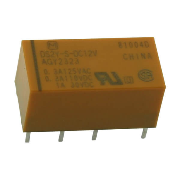 RELAY 2A 12VDC 2PNC TELECOM TYPE PANASONIC - DS2Y-S-DC12V