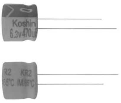 CAP.EL.100uF 16V 6.3x7 2.5MM 85C TB KOSHIN