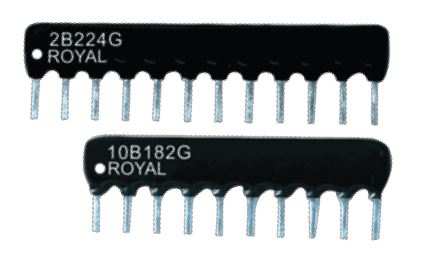 RES.NETWORK 5.1K Ohms 2% 1/8W SIP6+1 THT - RNLA07G0512B0E