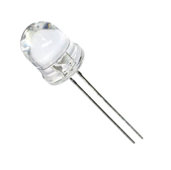 LED 10MM RED 8mcd 25° WATER CLEAR - 10R3HC-15