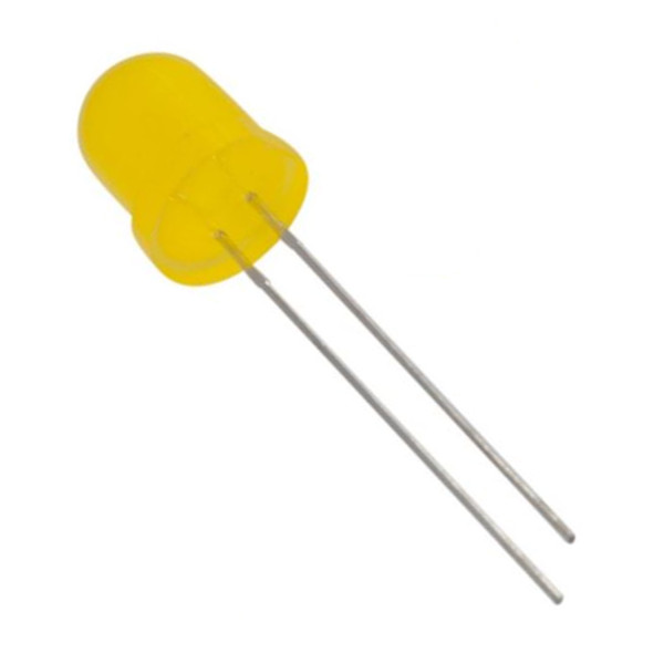 LED 8MM YELLOW 9mcd 150° YELLOW/DIFFUSED - L813YD