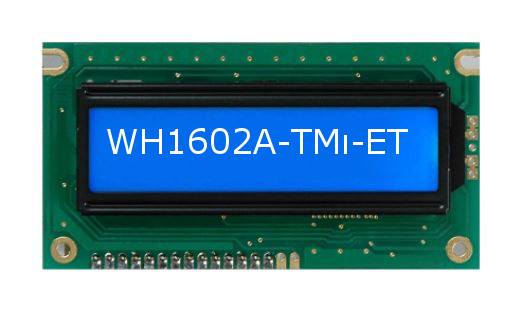 LCD CHARACTER 16X2 STN NEGATIVE BLUE 5V - WH1602A-TMI-ET#020