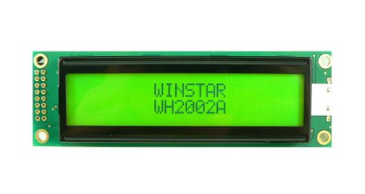 LCD CHARACTER 20X2 STN POSITIVE YELLOW GREEN 5V - WH2002A-YYH-JT#