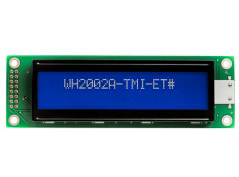 LCD CHARACTER 20X2 STN NEGATIVE BLUE 5V - WH2002A-TMI-ET#