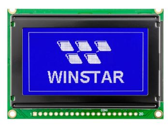 LCD GRAPHIC 128X64 STN NEGATIVE BLUE 5V - WG12864B-TMI-V#N