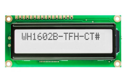 LCD CHARACTER 16X2 FSTN POSITIVE 5V - WH1602B-TFH-CT#