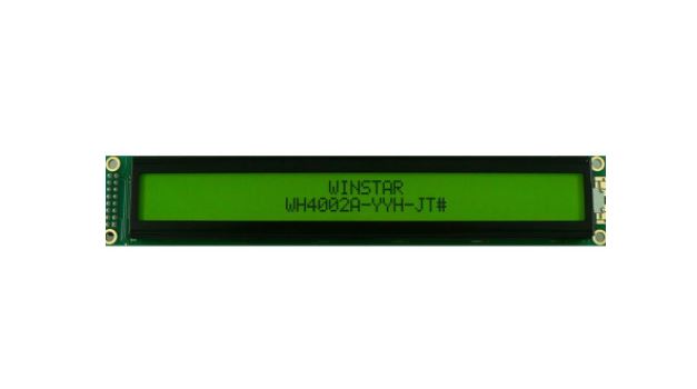 LCD CHARACTER 40X2 STN POSITIVE YELLOW GREEN 5V - WH4002A-YYH-CT#