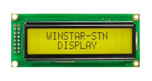 LCD CHARACTER 16X2 STN POSITIVE YELLOW GREEN 5V - WH1602C-YYH-ETK#