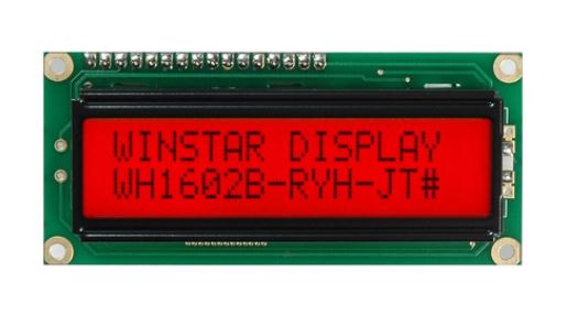 LCD CHARACTER 16X2 STN POSITIVE YELLOW GREEN 5V - WH1602B-RYH-CT#