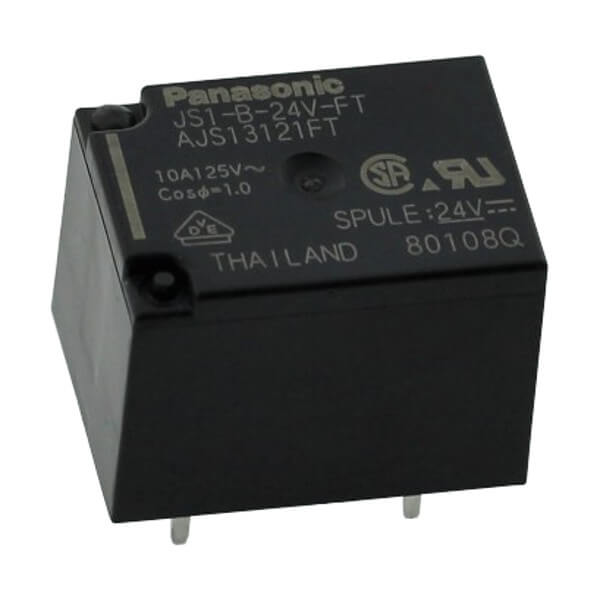 RELAY POWER 10A 24VDC ULTRA-MINI. PCB TYPE PANASO - JS1-B-24V-FT