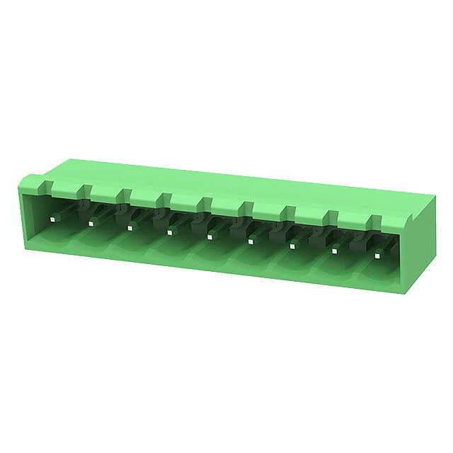 TERM.BLK.5.00MM 9P 90C MALE GREEN CLOSED - 2EDGRC-5.0-09P-14-00AH