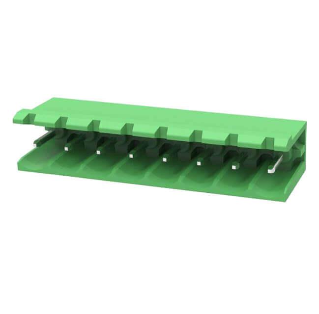 TERM.BLK.5.08MM 8P 90C MALE GREEN OPEN LONG PIN - 2EDGR-5.08-08P-14-100AH