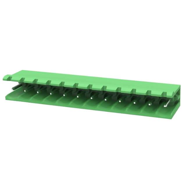 TERM.BLK.5.08MM 12P 90C MALE GREEN OPEN LONG PIN - 2EDGR-5.08-12P-14-100AH