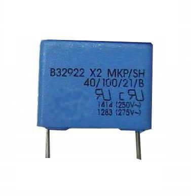 CAP.POL.330nF 305VAC 15MM 20% X2 MKP BOX SHORT BLK