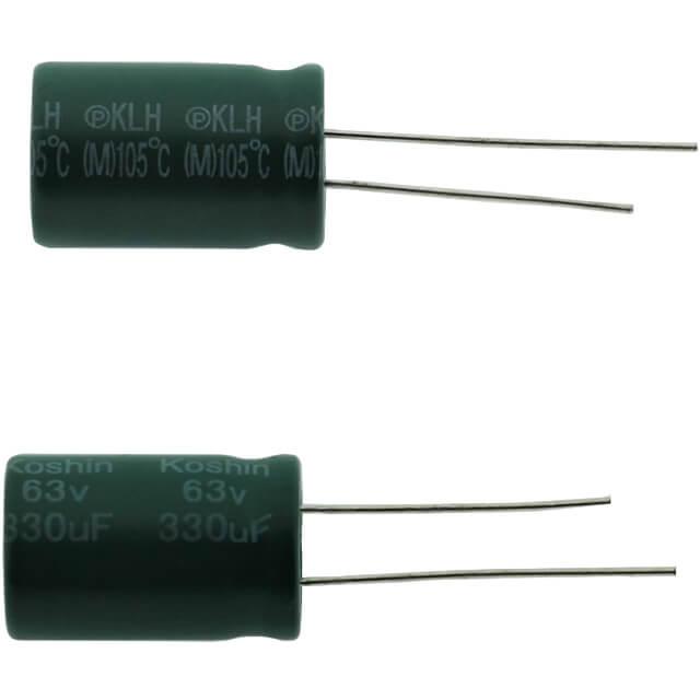 CAP.EL.330uF 63V 12.5x20 5MM 105C L.ESR BLK KOSHIN - PKLH-063V331MH200