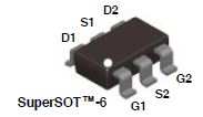 MOSFET DIS.2.7A 20V N-CH SUPERSOT6 TRENCH SMT - FDC6305N