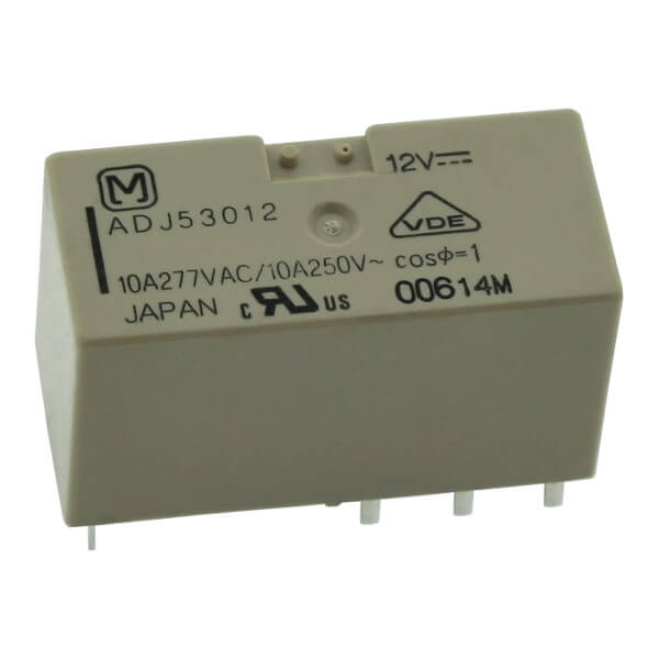 RELAY 16A 12V 2FORMC PANASONIC - ADJ53012