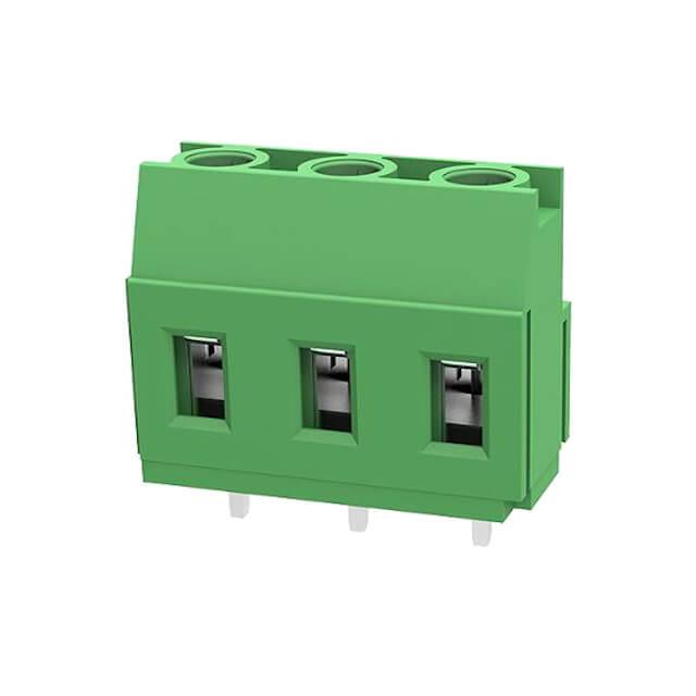 TERM.BLK.7.62MM 3P PCB TYPE 2 BOY GREEN