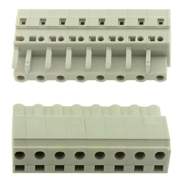 TERM.BLK.7.50MM 8P 180C FEMALE GRAY GAOSONG - 8EDGKB-7.5-08P-11-01SH