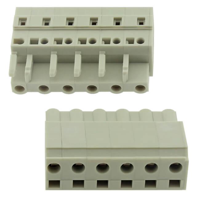TERM.BLK.7.50MM 6P 180C FEMALE GRAY GAOSONG - 8EDGKB-7.5-06P-11-01SH