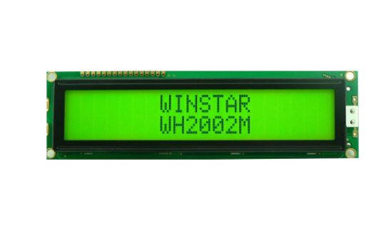 LCD CHARACTER 20X2 STN POSITIVE YELLOW GREEN 5V - WH2002M-YYH-ET#