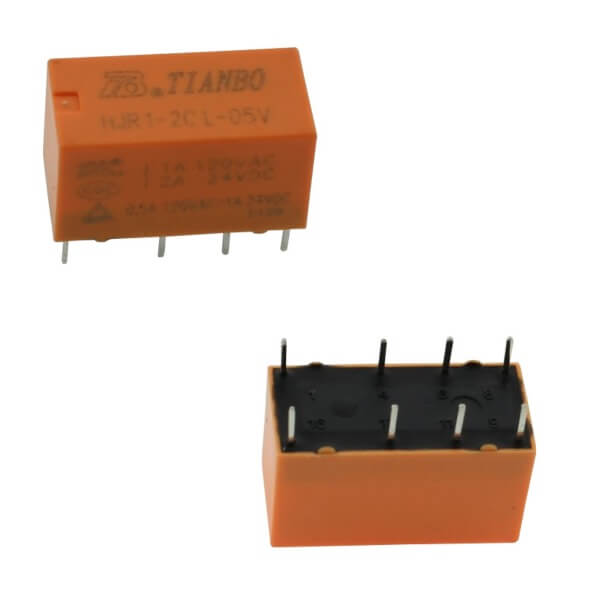 RELAY 2A 3VDC 2PNC TELECOM (DS2) TYPE TIANBO - HJR1-2C-L-03VDC-S-ZY