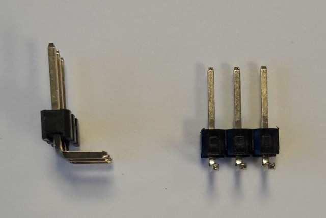 PIN HEADER 3PIN(1x3) 2.54mm THT R/A - DS1022-1X3RDF11-B