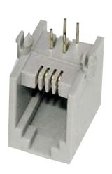 MODULAR JACK THT R/A 4P4C (RJ9,RJ10,RJ22) GRAY - DS1132-S40APX