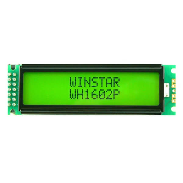 LCD CHARACTER 16X2 STN POSITIVE YELLOW GREEN 5V - WH1602P-YYH-JT#