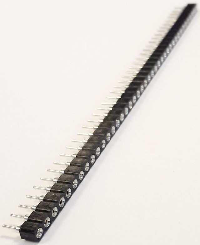 FEMALE HEADER 40PIN(1x40)2.54mm THT V/T MACHINE PI