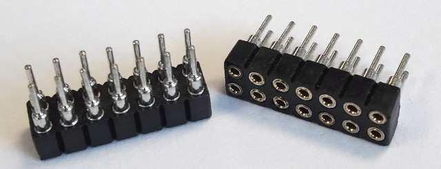 FEMALE HEADER 14PIN(2x7)2.00mm THT V/T MACHINE PIN - DS1002-02-2X7-B-T1-F6