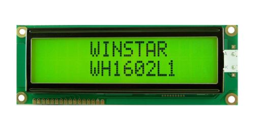 LCD CHARACTER 16X2 STN POSITIVE YELLOW GREEN 5V - WH1602L1-YYH-JT#