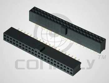 FEMALE HEADER 14PIN(2x7) 2.54mm THT V/T TRAY - DS1023-02-2X7S21