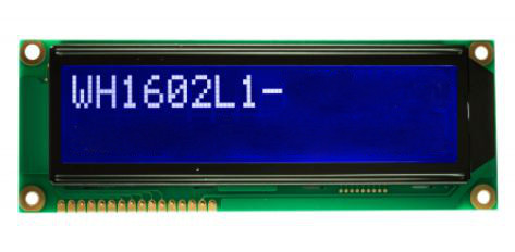 LCD CHARACTER 16X2 STN NEGATIVE BLUE 5V - WH1602L1-TMI-JT#